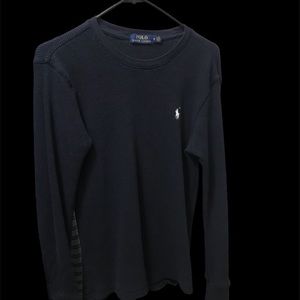 Vintage navy blue polo Ralph Lauren thermal long sleeve